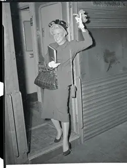 Ginger Rogers Stepping off Train