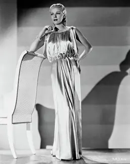 Ginger Rogers Wearing an Evening Gown
