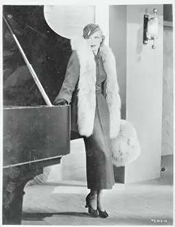 Ginger Rogers Wearing a Snow Lynx