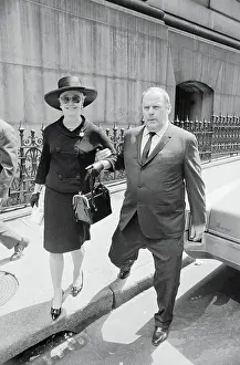 Ginger Rogers and William Marshall Leaving Court