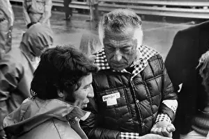 Giovanni Agnelli (R), head of the family which own