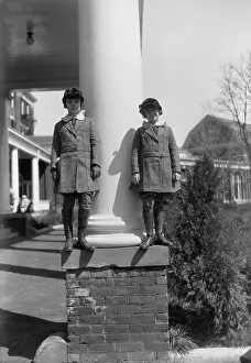 Pre Teen Girl Prints: Two girl (8-12 years) posib by column. Hot Springs, Virginia, USA. April 05, 1922