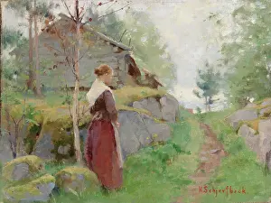 Scenery Prints: Girl From Barösund