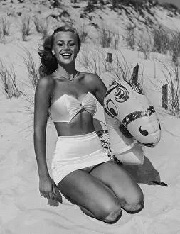 Laughing Prints: Girl And Beach Toy