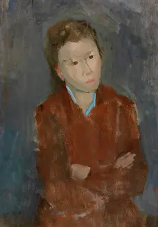 Belgian Prints: Girl In Brown