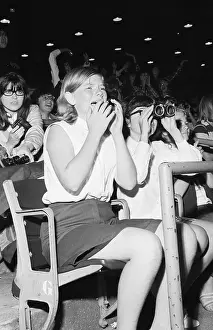 The Beatles Prints: Girl Crying During Beatles Concert