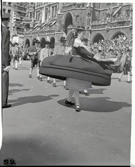 Munich Prints: Girl Dancing in a Parade