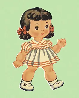 Walk Prints: Girl Doll