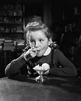 Ice Cream Prints: Girl Eating Ice Cream