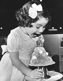 2 3 Years Prints: Girl Eating Money Theme Ice Cream Sundae