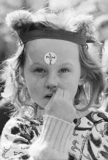 Beatnik Prints: Girl at Hippie Event in New York