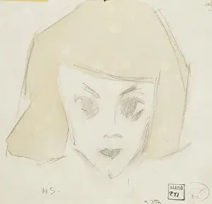 Hairdo Prints: Girl With Large Eyes (Karin)