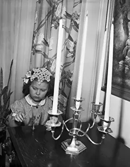 Ritual Prints: Girl Lights Candles