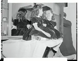 2 3 Years Prints: Girl Looking at Her Reflection