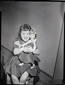 Coronation Prints: Girl Playing With Doll