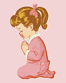 Images Dated 10th July 2014: Girl Praying