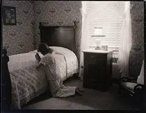 Prayer Prints: Girl Praying at Bedside