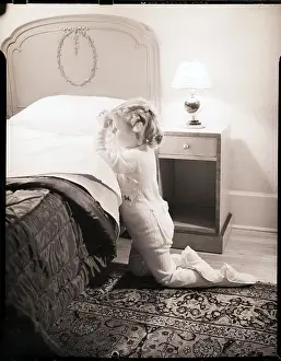Girl Praying at Bedside