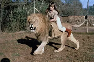 Girl Riding A Lion