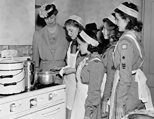 Watching Prints: Girl Scouts Cooking for First Lady Eleanor Roosevelt