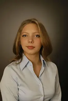 Blouse Prints: Girl, teenager, serious