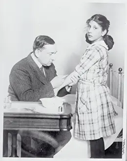 Girl Being Tested for Diphtheria