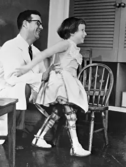 Nashville Prints: Girl Walking on Braces