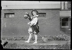 Halloween Prints: Girl Wearing Halloween Costume