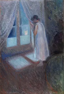 Prints of The Girl by the Window, 1893. Artist Edvard Munch. (Photo by by Heritage Art/Heritage Images via Getty Images) Where emotion becomes image, and every image speaks a thousand whispers.: The Girl By The Window