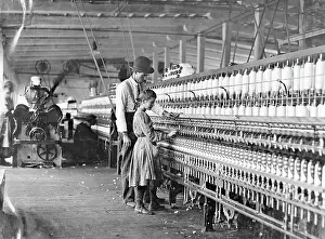 Instructor Prints: Girl Working At Factory Being Instructed