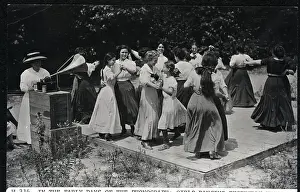 Girls Dancing To New Phonograph