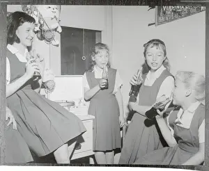 Girls Drinking Sodas