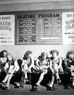 Rink Prints: Girls With Lace Up Skates