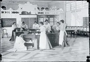 Philippines Prints: Girls Learning Types of Kitchen Work
