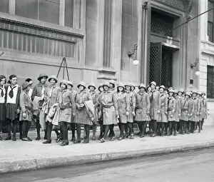 Girls Leaving a Synagogue