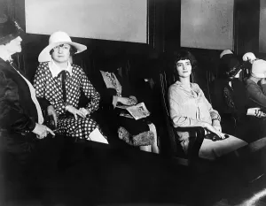 Investigating Prints: Girls Seated On Bench Awaiting Questioni