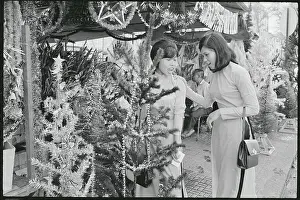 Girls Shopping for Christmas Tree