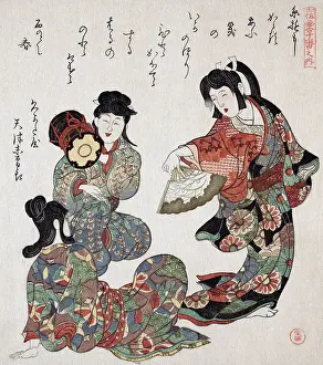 Song Prints: Three Girls sing and dancing