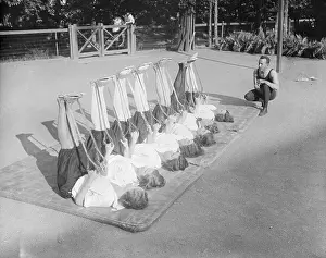Girls Stretching in Preparation For Boxing