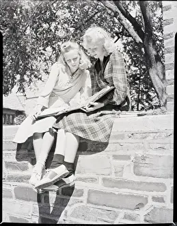 Studying Prints: Girls Studying