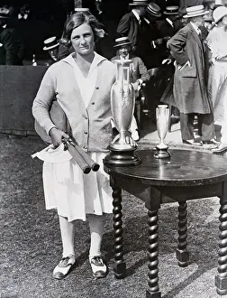 Trophy Prints: Girls Tennis Champion Helen Jacobs