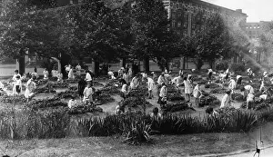 Digging Prints: Girls working in Garden