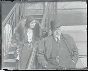 Giulio Casazza with Wife Aboard Ship
