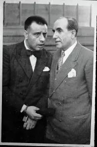Naples Prints: Giuseppe La Marca Confers With Lawyer in Court