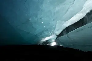 Crystal Prints: Glacier cave at Vatnajoekull, Iceland, Europe