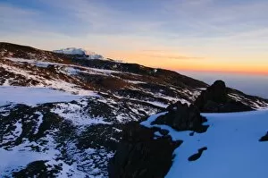 Volcano Collection: Glaciers Near the Summit of Mt. Kilimanjaro