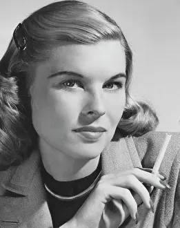 Cigarette Prints: Glamorous Smoker