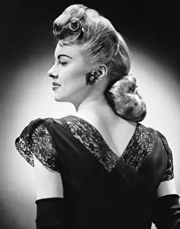 Glamorous woman posing