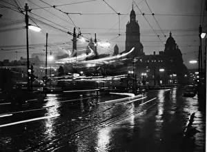 Landscape Lighting Prints: Glasgow Night