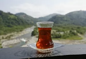 Images Dated 28th August 2014: Glass with tea, Firtina Valley, Rize Province, Pontic Mountains, Black Sea Region, Turkey